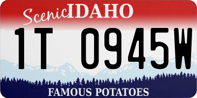 ID license plate 1T0945W