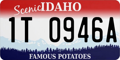 ID license plate 1T0946A