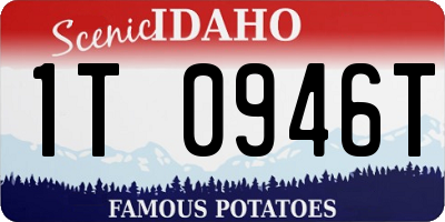 ID license plate 1T0946T