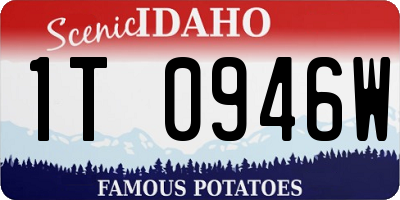 ID license plate 1T0946W