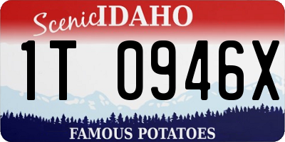 ID license plate 1T0946X