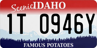 ID license plate 1T0946Y