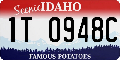 ID license plate 1T0948C