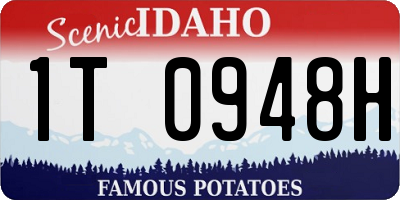 ID license plate 1T0948H