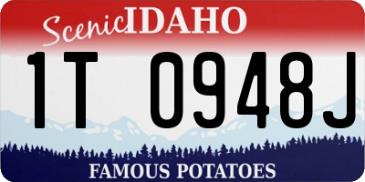 ID license plate 1T0948J