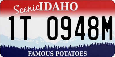 ID license plate 1T0948M
