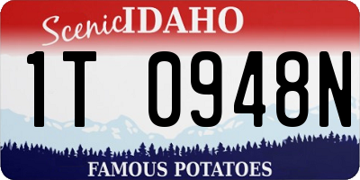 ID license plate 1T0948N