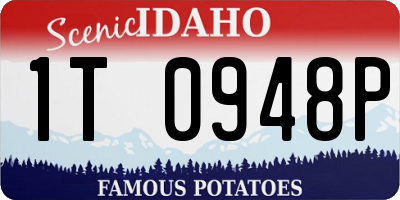ID license plate 1T0948P