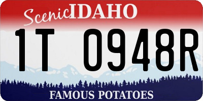 ID license plate 1T0948R