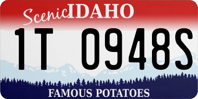 ID license plate 1T0948S