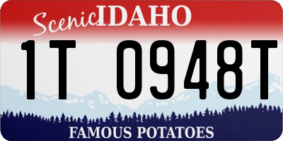 ID license plate 1T0948T