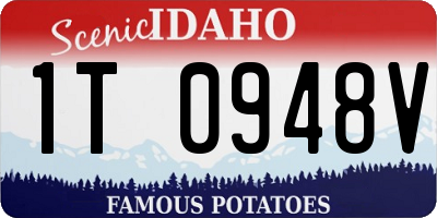 ID license plate 1T0948V