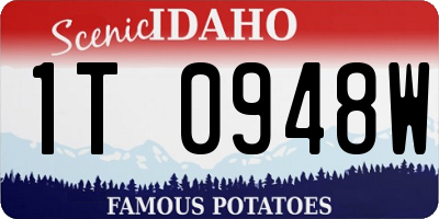 ID license plate 1T0948W