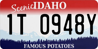 ID license plate 1T0948Y