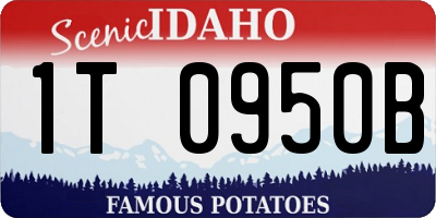 ID license plate 1T0950B