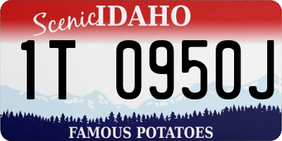 ID license plate 1T0950J