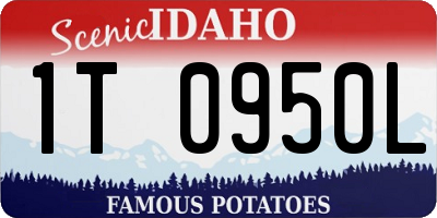 ID license plate 1T0950L