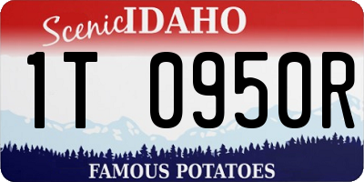 ID license plate 1T0950R