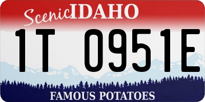 ID license plate 1T0951E