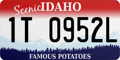 ID license plate 1T0952L