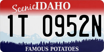 ID license plate 1T0952N