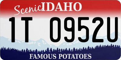ID license plate 1T0952U