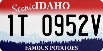 ID license plate 1T0952V