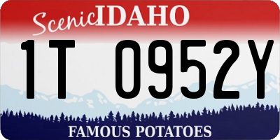 ID license plate 1T0952Y