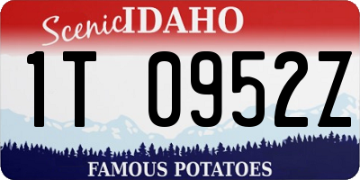 ID license plate 1T0952Z