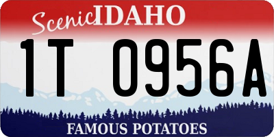 ID license plate 1T0956A