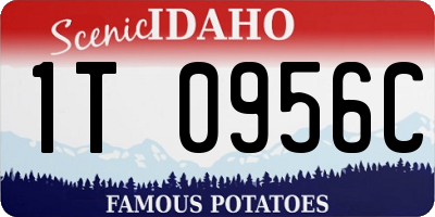 ID license plate 1T0956C