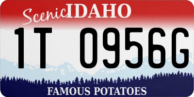 ID license plate 1T0956G