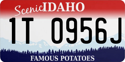 ID license plate 1T0956J