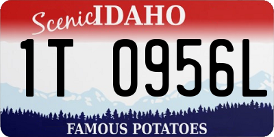 ID license plate 1T0956L