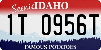 ID license plate 1T0956T