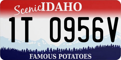 ID license plate 1T0956V