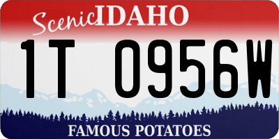 ID license plate 1T0956W