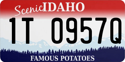 ID license plate 1T0957Q