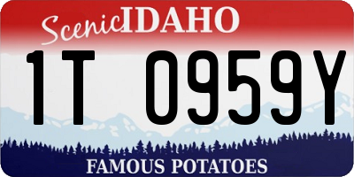 ID license plate 1T0959Y