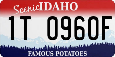 ID license plate 1T0960F