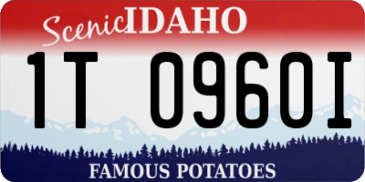 ID license plate 1T0960I