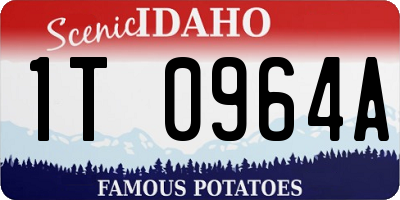 ID license plate 1T0964A