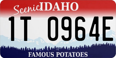 ID license plate 1T0964E