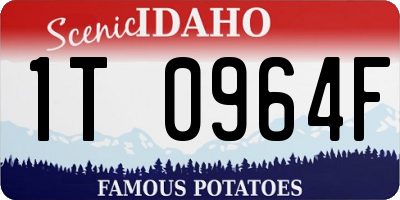 ID license plate 1T0964F