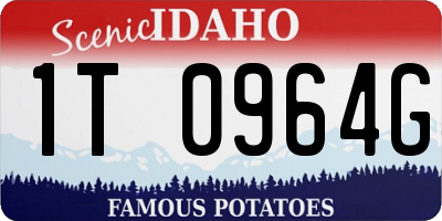 ID license plate 1T0964G
