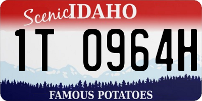 ID license plate 1T0964H