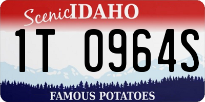 ID license plate 1T0964S