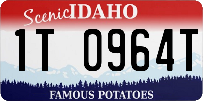 ID license plate 1T0964T