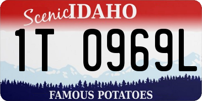 ID license plate 1T0969L