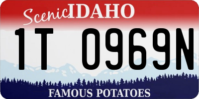ID license plate 1T0969N